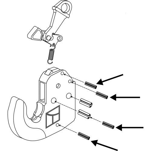 Pasador de apriete 4 piezas - LS13-EGR-082