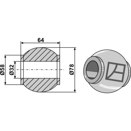 Rótula para enganche rápido - LS13-RCQ-021