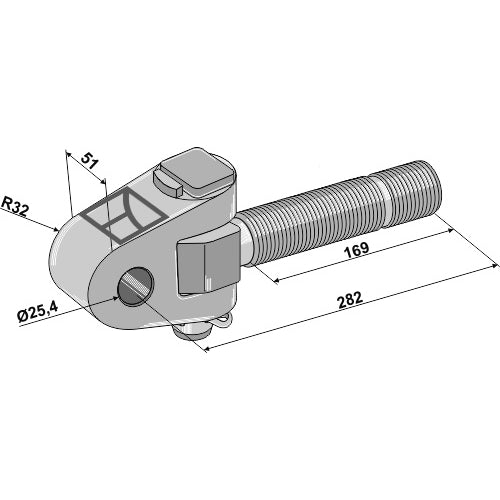 [LS13-TAA-107] Cabezal articulado  M36x4 - LS13-TAA-107