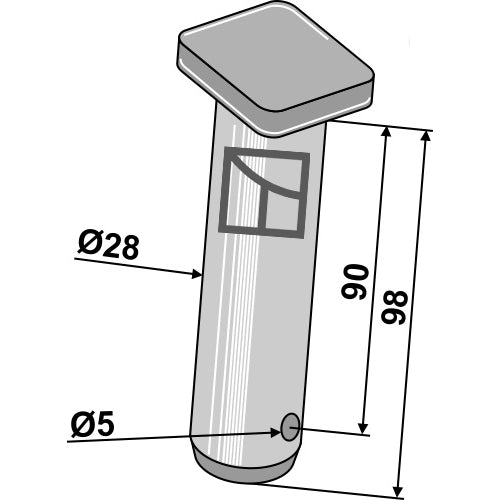 Bulón - Ø28 - LS13-BLCM-027
