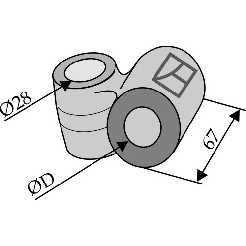 Cruceta - Ø25-4 - LS13-TAA-141