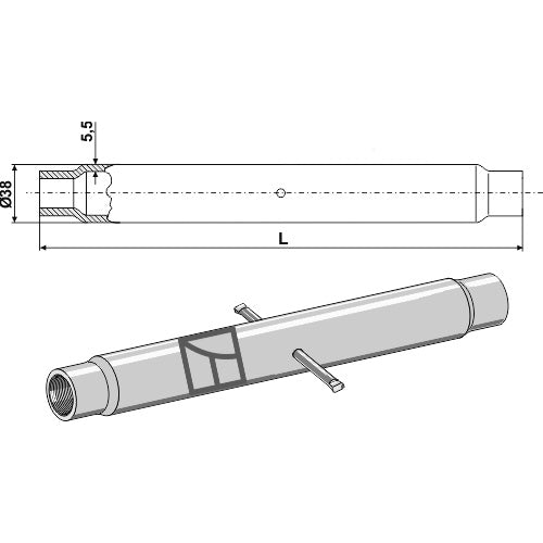 Tubo M 24 x 3 - LS13-TTB-035