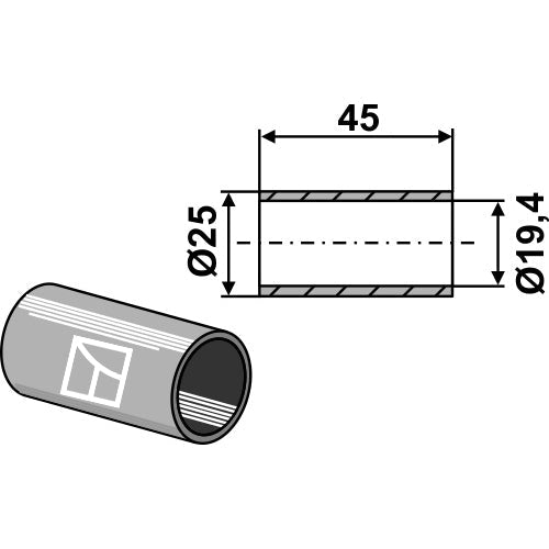 Casquillo de reducción para rótulas de engache rápido - LS13-RCQ-027