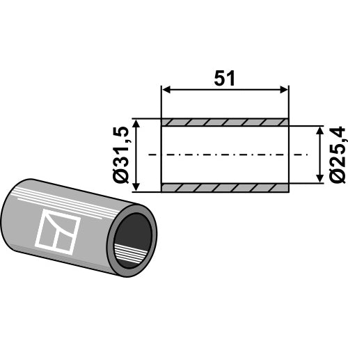 Casquillo de reducción para rótulas de engache rápido - LS13-RCQ-031