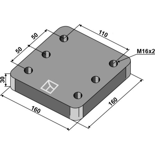 Placa 160x30x160 - LS13-TLZ-018