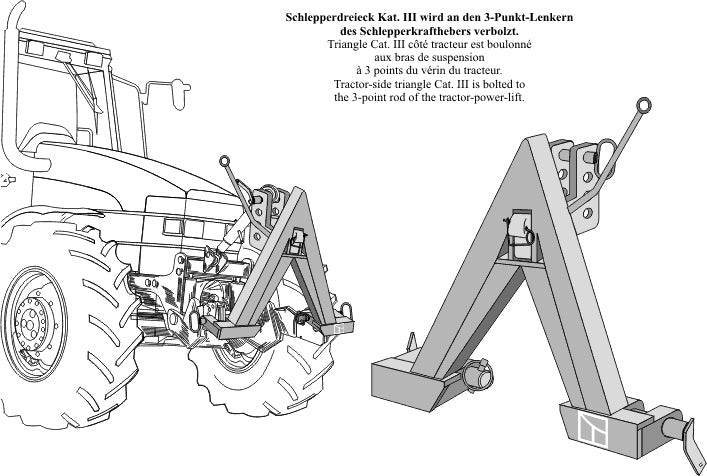 Barra de enganche para tripuntal - Cat. III - LS13-BET-024