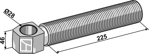 [LS13-TAA-040] Perno de cabezal articulado 1.3/4" - LS13-TAA-040
