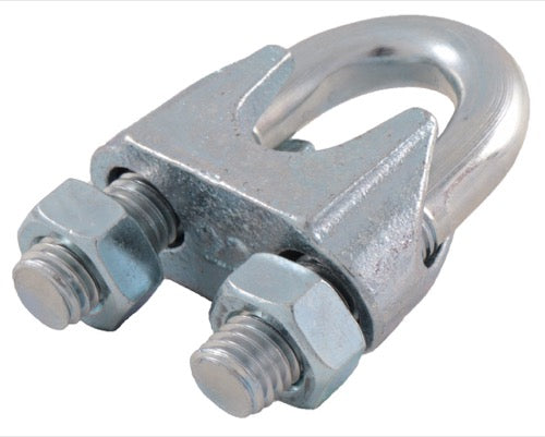 Abrazadera de sujeción galvanizada para alambre metálico - DIN 741 - LS14-ASJ-005