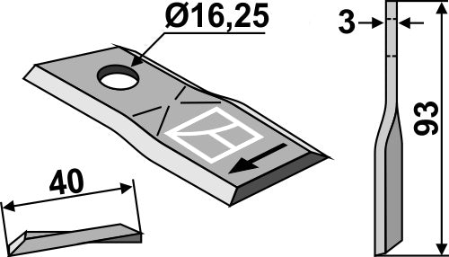 Cuchilla rotativa - LS15-CRT-025